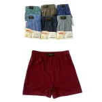 شورت پادار پلی استر پنبه مردانه رنگی 4XL