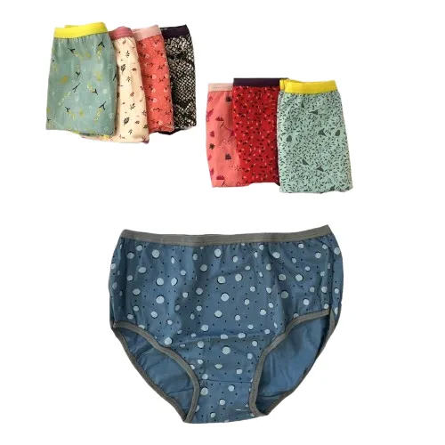 شورت زنانه کش کاغذی پنبه سوپر چاپی L