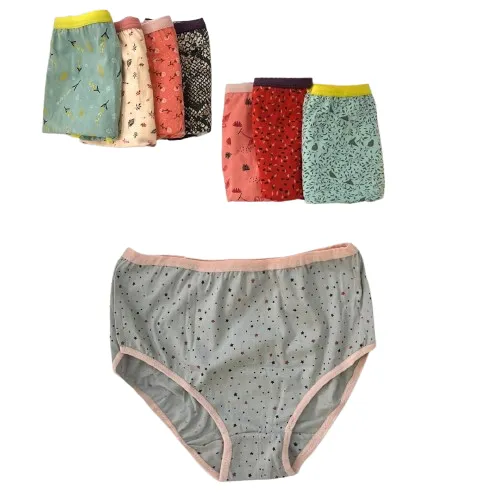 شورت زنانه کش کاغذی پنبه سوپر چاپی 2XL