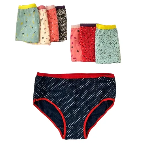 شورت زنانه کش کاغذی پنبه سوپر چاپی 4XL