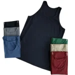 زير پوش رکابی پلی استر مردانه رنگی XXL