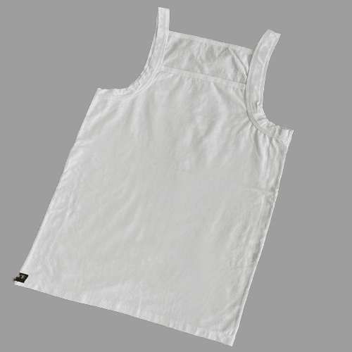 زير پوش خشتي پنبه لاکرا مردانه سفيدL