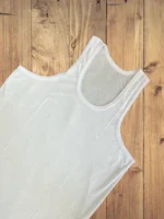 زیرپوش رکابی مردانه پلی استر پنبه سوزنی سفید سایز XL ( 6 عددی ) - تصویر 3