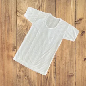 زیرپوش آستین دار مردانه پلی استر پنبه سوزنی سفید سایز M ( 6 عددی )