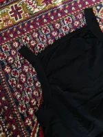 زیرپوش خشتی مردانه پلی استر پنبه مشکی سایز XL ( شش عددی ) - تصویر 2