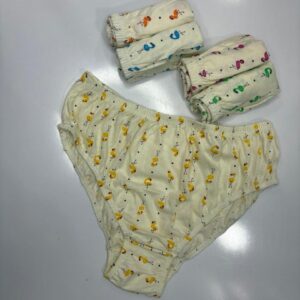 شورت زنانه نخی استخوانی چاپ دار نیکو پاتن پوش