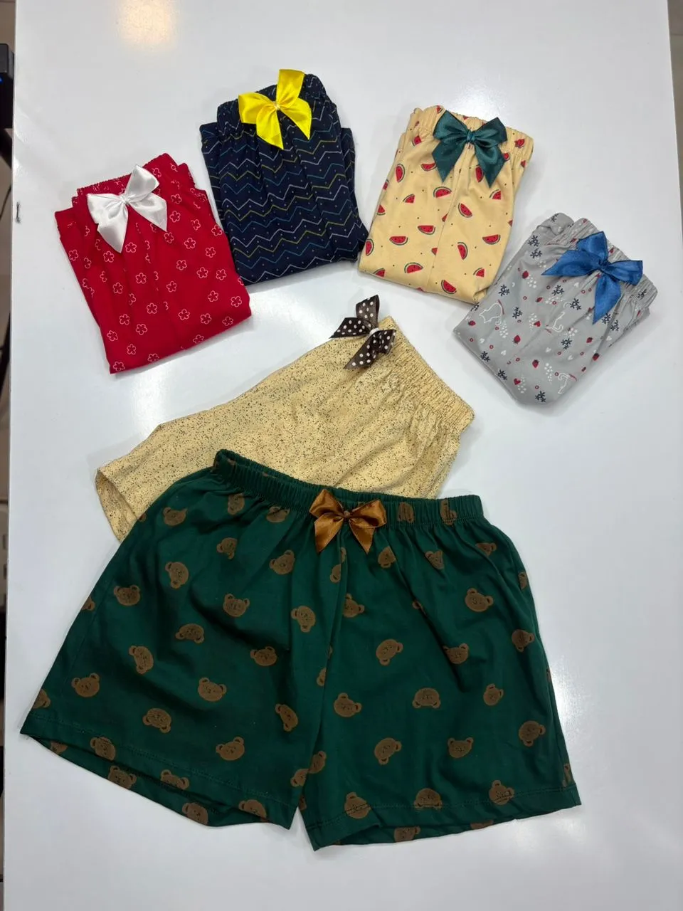 شورت زنانه پادار پنبه سوپر چاپ میکس